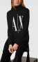 Armani Exchange Zwarte Wollen Sweatshirt Aw24 Polo Hals Black Dames - Thumbnail 3
