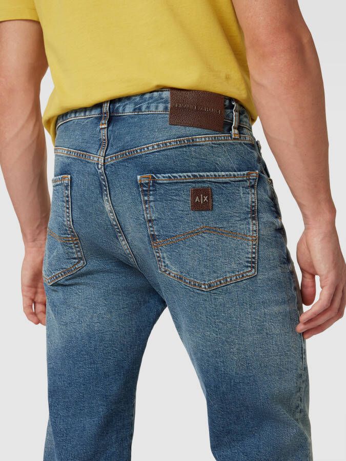 Armani Exchange Slim fit jeans met knoop- en ritssluiting - Foto 2
