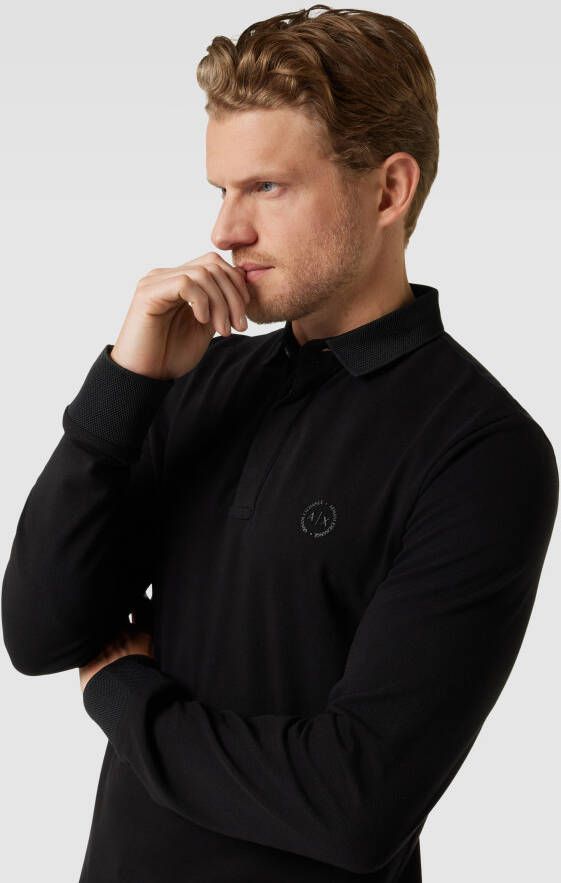 Armani Exchange Poloshirt met labeldetail