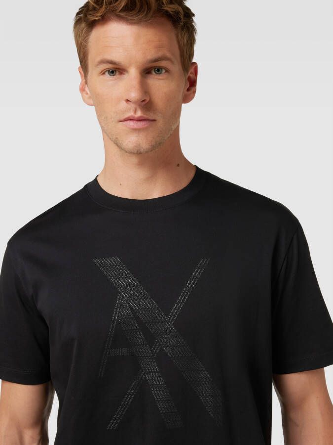 Armani Exchange Regular fit T-shirt met labelprint - Foto 2