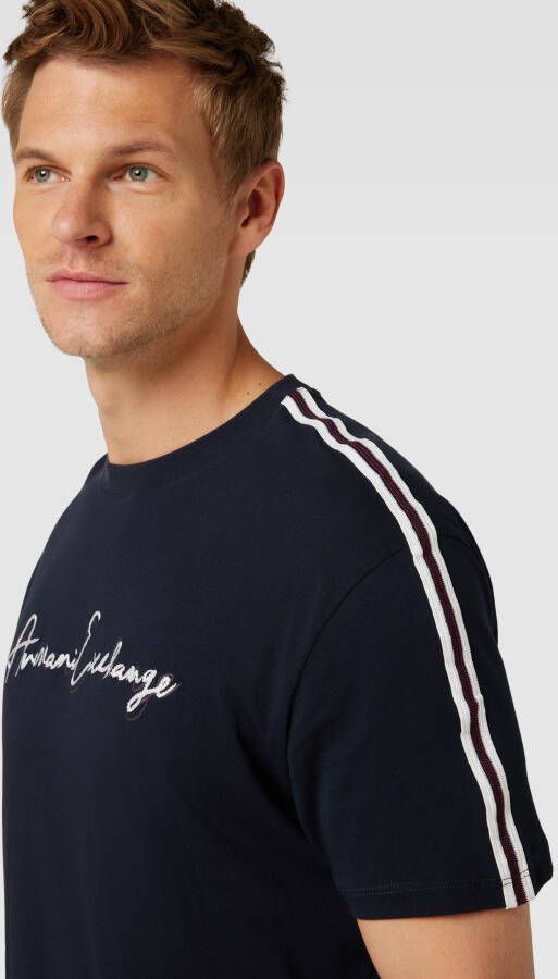Armani Exchange Regular fit T-shirt met labelstitching - Foto 2