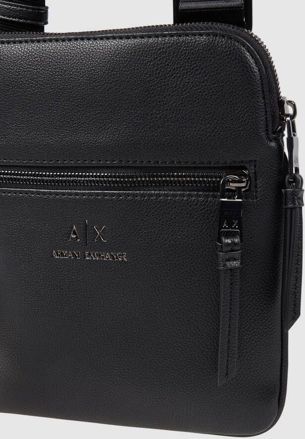 Armani Exchange Schoudertas in leerlook