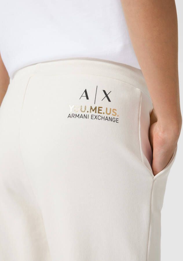 Armani Exchange Sweatpants met Franse steekzakken