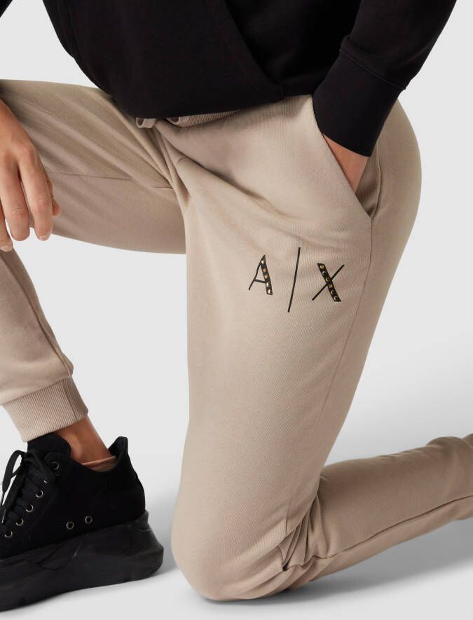 Armani Exchange Sweatpants met labelprint