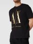 Armani Exchange Zwart T-shirt met Logo Print Black Heren - Thumbnail 2