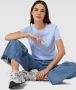 Armani Exchange T-Shirt Klassieke Stijl Diverse Kleuren Blauw Dames - Thumbnail 3