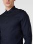 Armani Exchange Blauw effen overhemd met lange mouwen Blue Heren - Thumbnail 6