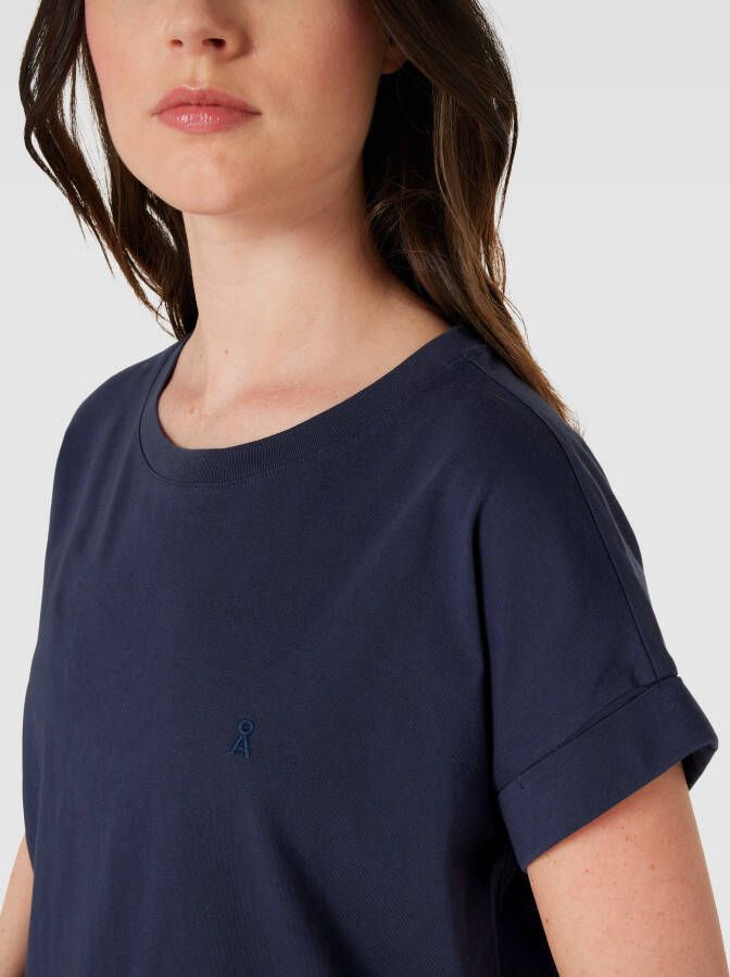ARMEDANGELS T-shirt met geribde ronde hals model 'IDAARA' - Foto 2