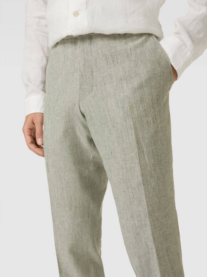 ATELIER TORINO Pantalon met linnen model 'Cane' - Foto 2