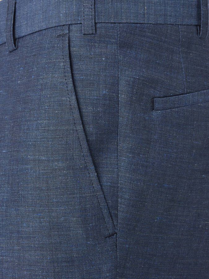 Atelier Torino Pantalon van een mix van sc wol en linnen