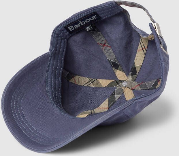 Barbour Baseballpet met labelstitching model 'CASCADE'