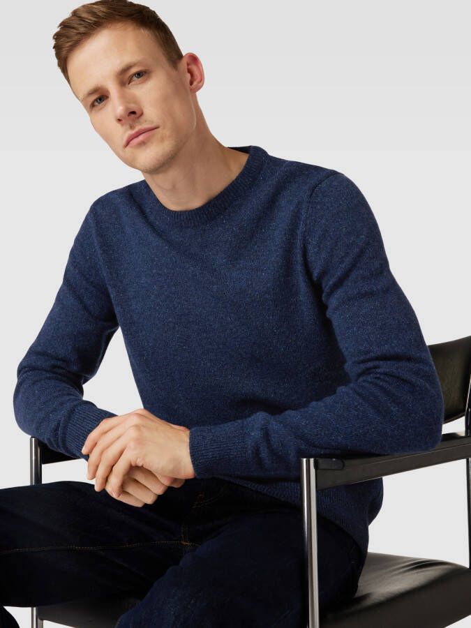 Barbour Gebreide pullover van Escorial-wolmix met labelstitching