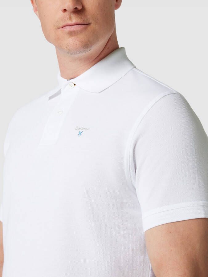 Barbour Poloshirt met geborduurd logo model 'TARTAN'