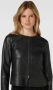 Betty Barclay Aansluitende Imitatieleren Blazer Black Dames - Thumbnail 1