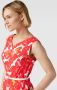 Betty Barclay Bloemige mouwloze schede jurk met riem Multicolor Dames - Thumbnail 3