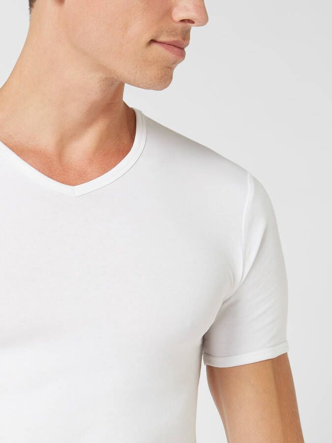 Bikkembergs T-shirt met stretch in set van 2 stuks