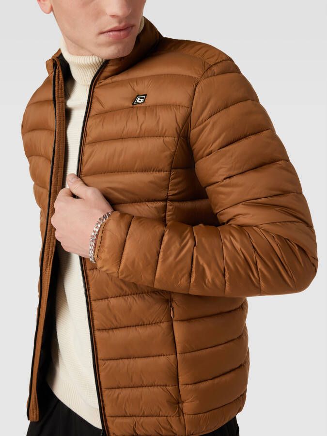 Blend Gewatteerd jack met labelpatch model 'Romsey