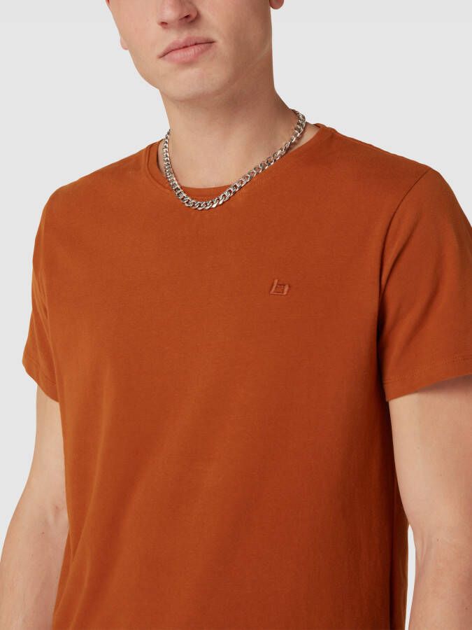 Blend T-shirt met labelstitching model 'Dinton'