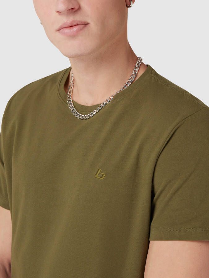 Blend T-shirt met labelstitching model 'Dinton'