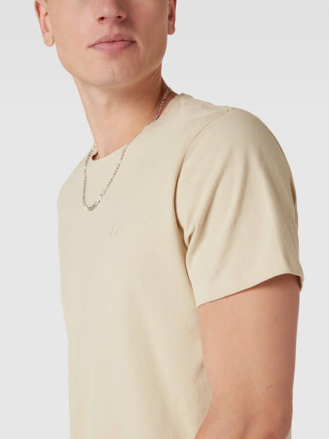 Blend T-shirt met labelstitching model 'Dinton'