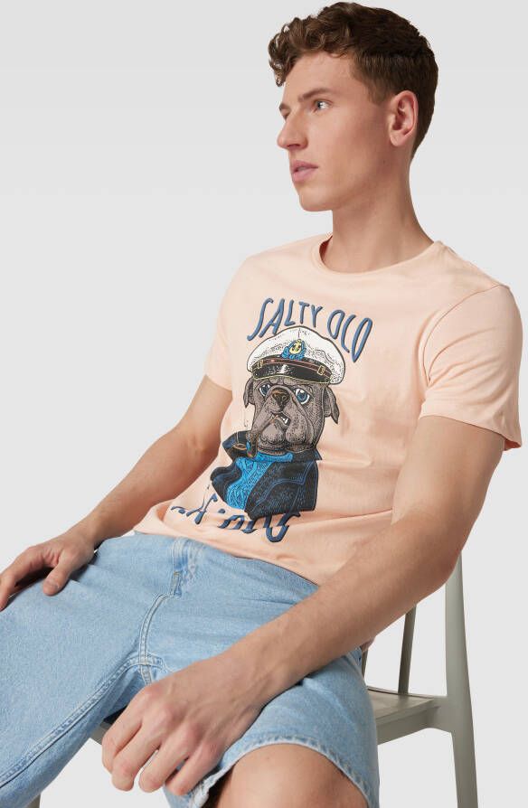 Blend T-shirt met motief- en statementprint model 'SEE DOG' - Foto 2