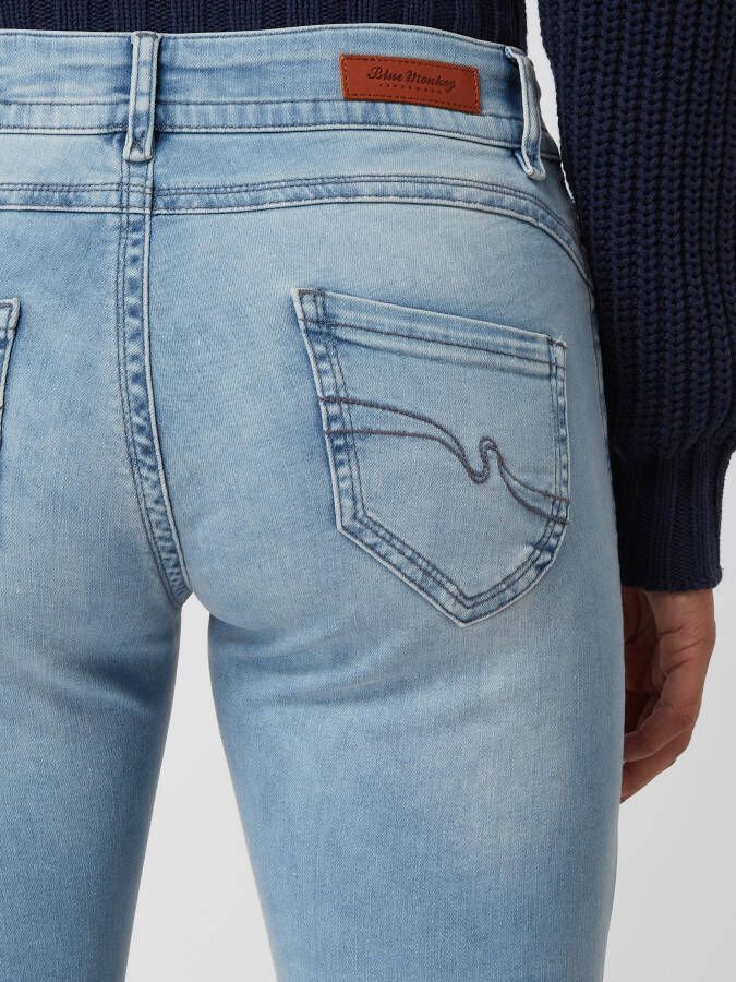 Blue Monkey Slim fit jeans met stretch model 'Laura' - Foto 2
