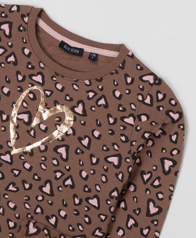 BLUE SEVEN Sweatshirt met giraffenprint
