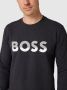 BOSS Athleisurewear Sweatshirt met labelprint model 'SALBO' - Thumbnail 4