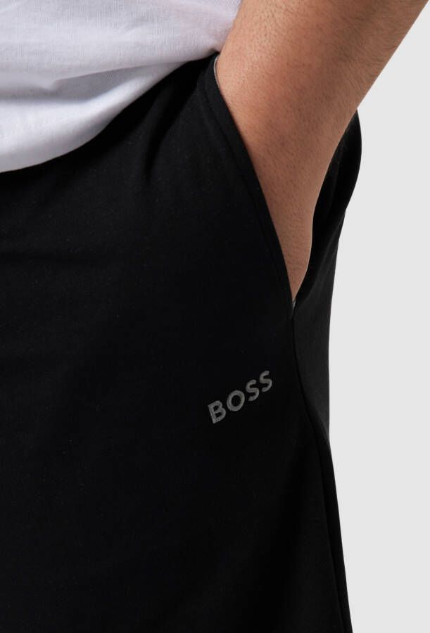 Boss Black Big&Tall PLUS SIZE sweatshorts met logostitching