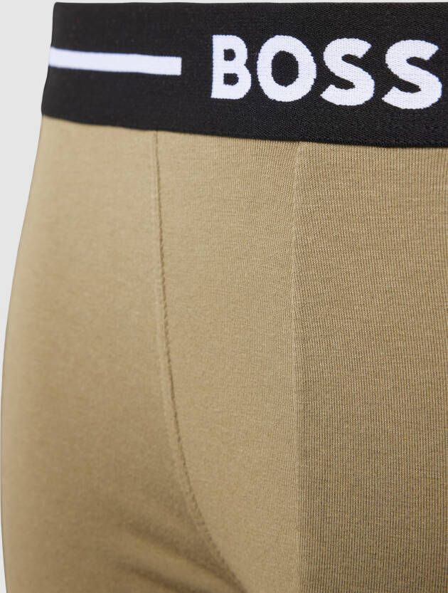Boss Boxershort met elastische logoband in een set van 3 stuks
