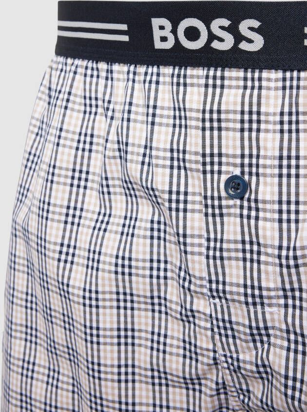 Boss Boxershort met labelstitching in een set van 3 stuks