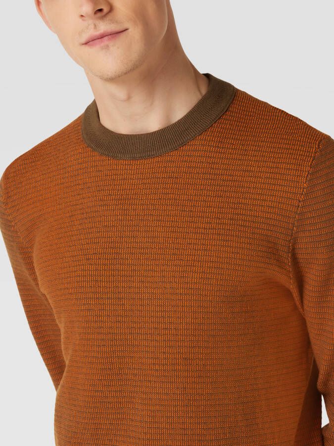 Boss Orange Gebreide pullover met ribboorden model 'AVOBANO'