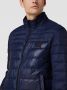 Hugo Boss winterjas gewatteerd donkerblauw effen rits normale fit - Thumbnail 4