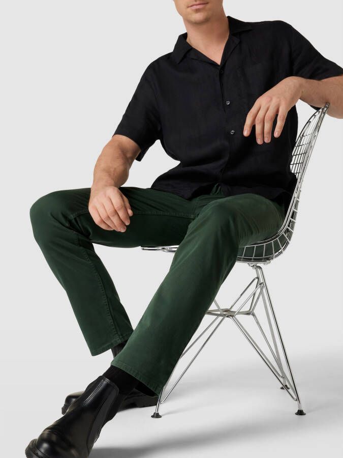 Boss Orange Slim fit chino met labeldetail model 'Schino' - Foto 2
