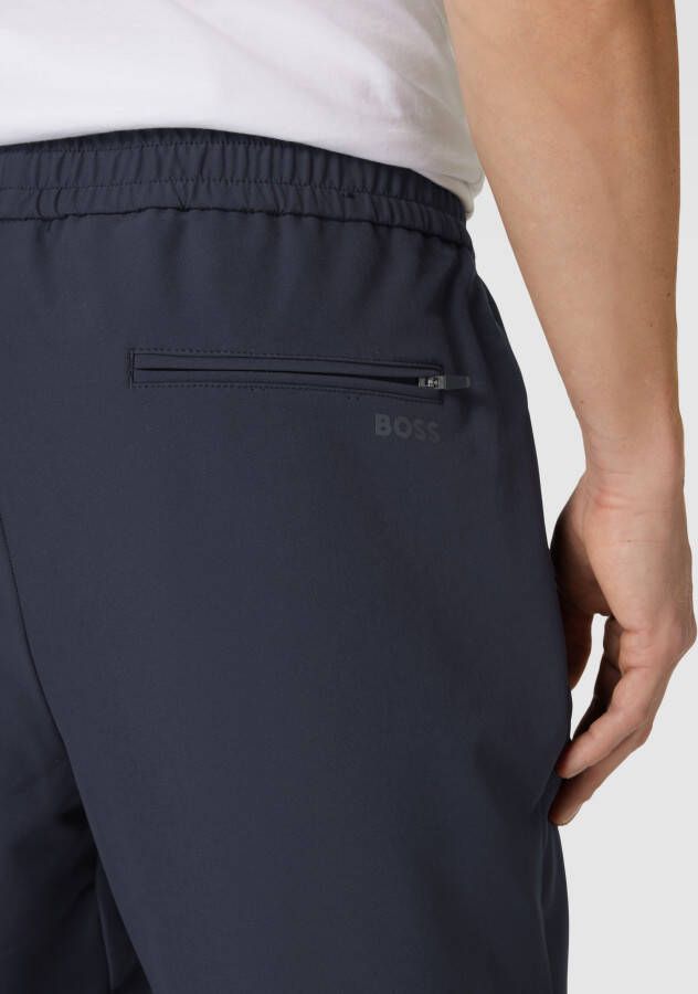 BOSS Green Stoffen broek met elastische band model 'Flex'