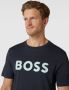 BOSS Green T-shirt met labelprint model 'Tee' - Thumbnail 4