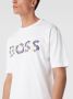 Hugo Boss Wit Bedrukt T-Shirt Korte Mouwen White Heren - Thumbnail 3