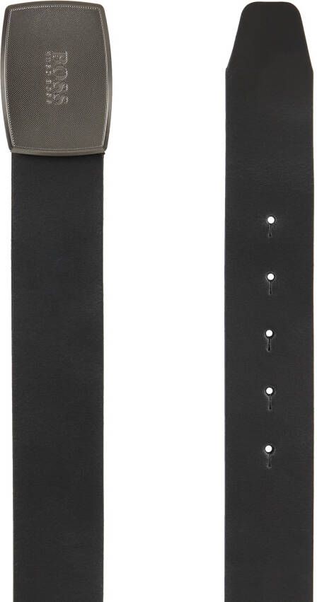 Boss Leren riem met pinsluiting in metallic model 'Jensy'