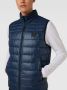 Hugo Boss bodywarmer donkerblauw effen rits normale fit synthetisch - Thumbnail 2