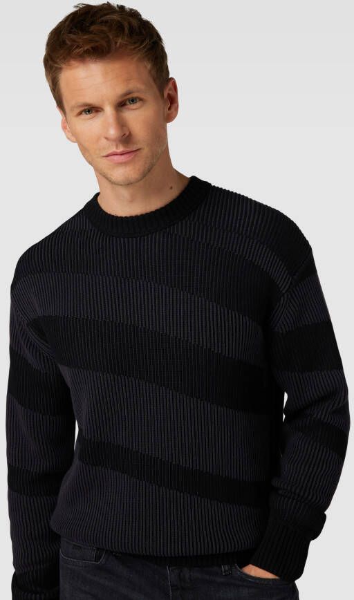 Boss Orange Gebreide pullover in colour-blocking-design model 'Arace' - Foto 2