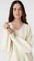 Boss Orange Oversized gebreide pullover met V-hals model 'Fondianan' - Thumbnail 4