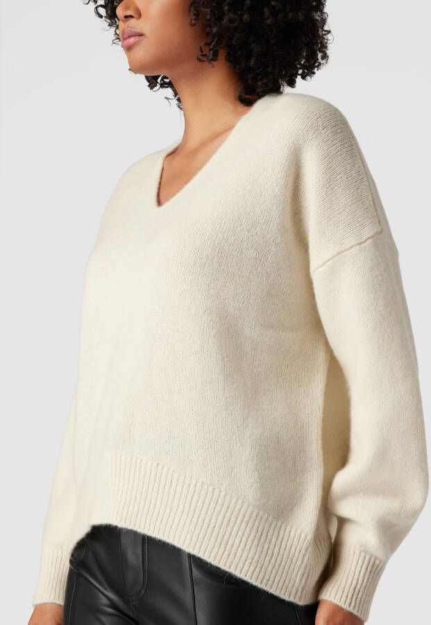 Boss Orange Oversized gebreide pullover met V-hals model 'Fondianan'