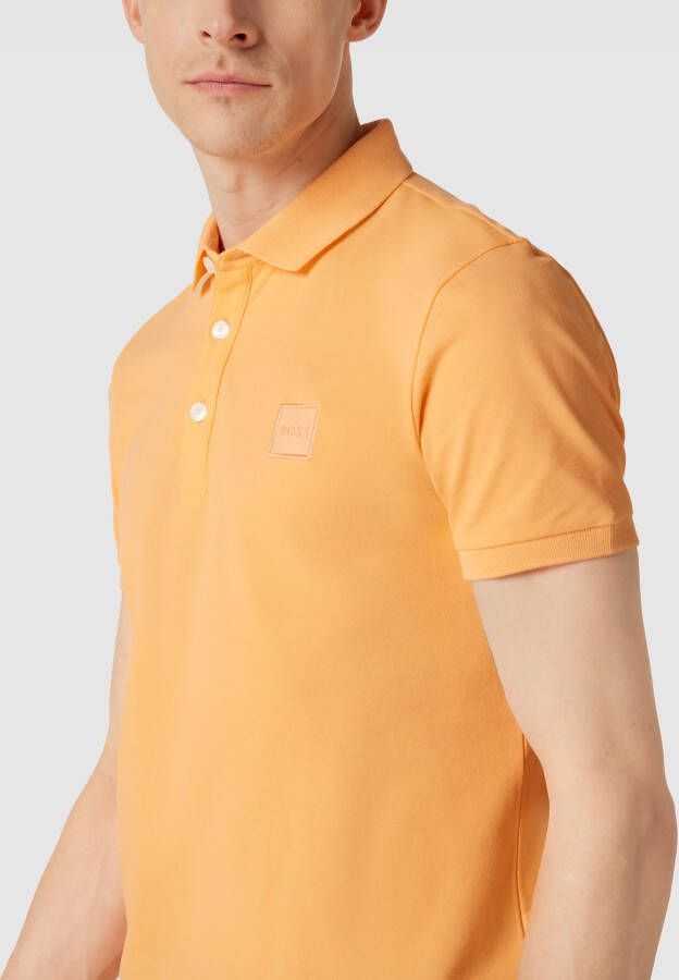Boss Orange Poloshirt met logostitching model 'PASSENGER'