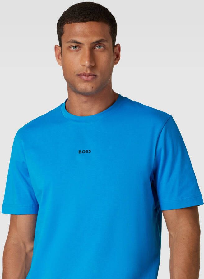 Boss Orange Relaxed fit T-shirt met labeldetail