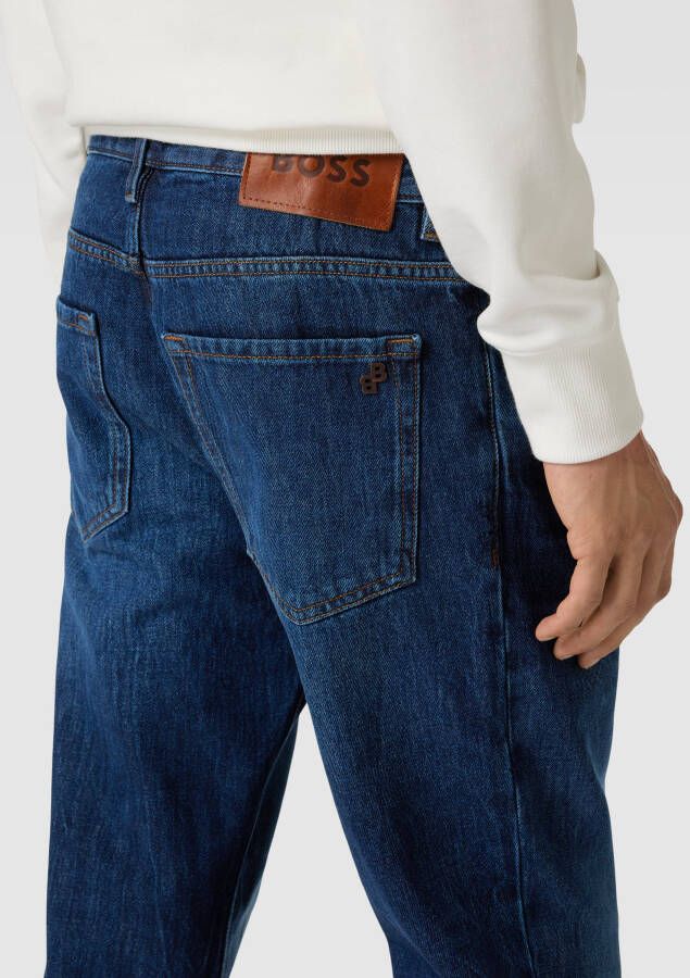 Boss Orange Slim fit jeans met contrastnaden model 'Re.Maine'