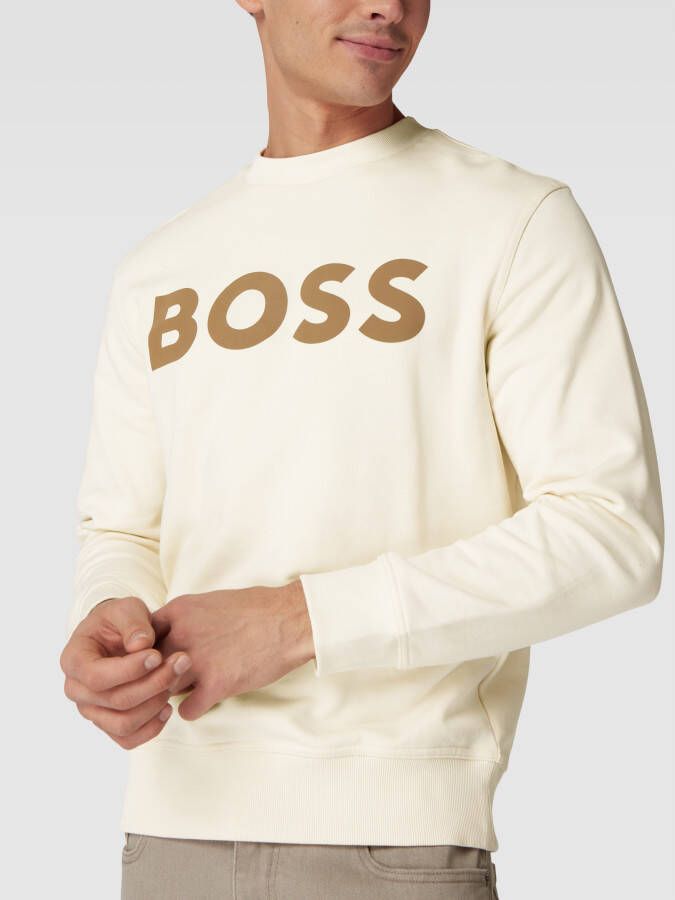 Boss Orange Sweatshirt met labelprint