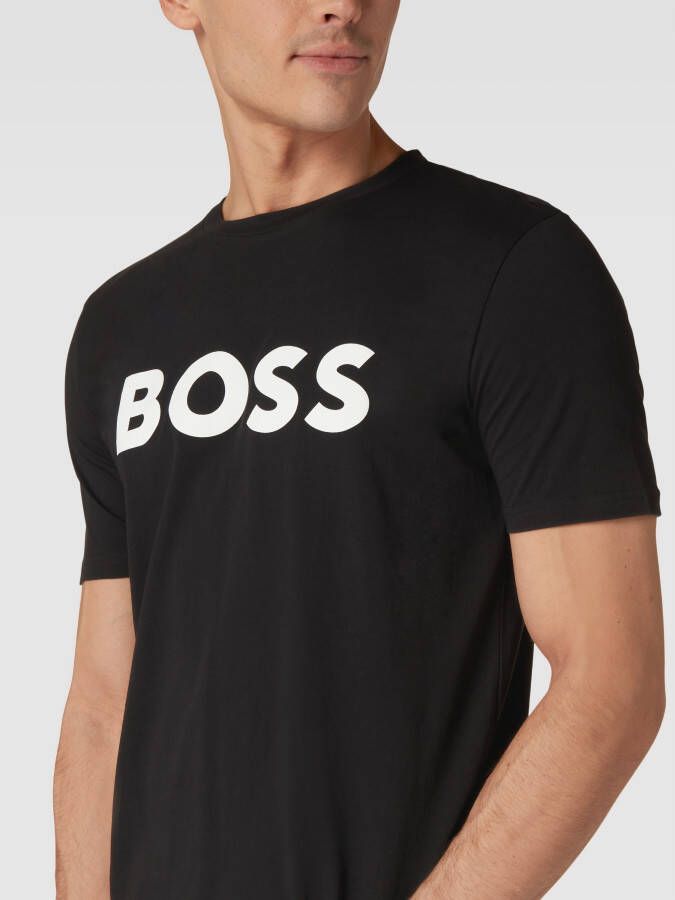 Boss Orange T-shirt met labeldesign