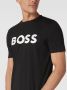 Boss Klassiek Katoenen Heren T-Shirt Black Heren - Thumbnail 6