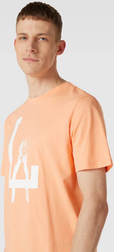 BOSS Shirt TeeMeccano Van oranje - Foto 3