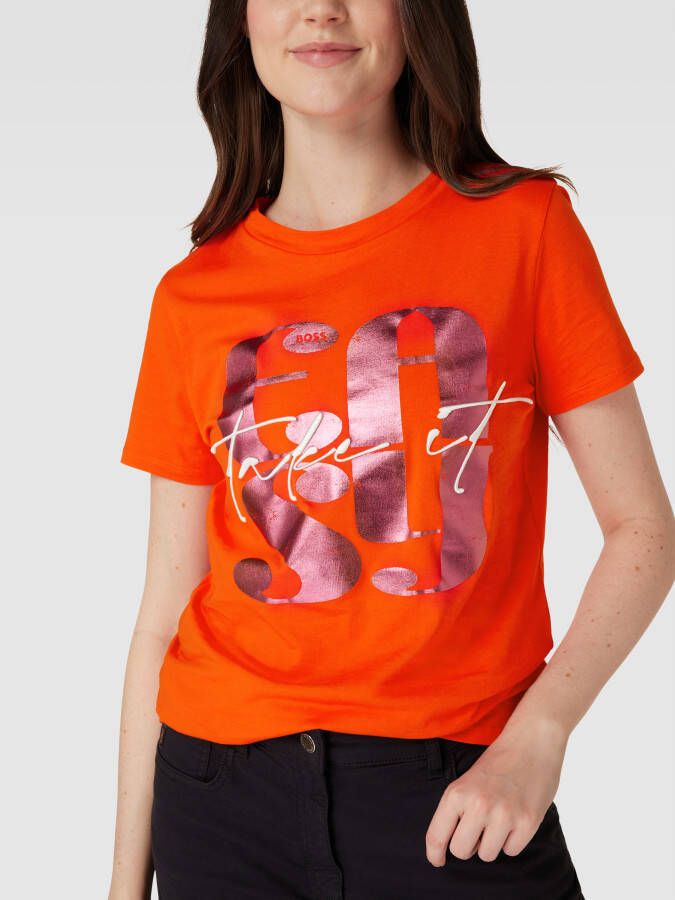 Boss Orange T-shirt met statementprint - Foto 2